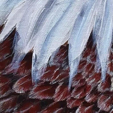 New Acrylic Painting - Bald Eagle Close-up — closeup 3