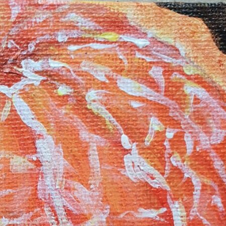 Original Acrylic Painting - Mandarin Orange 2 — closeup 1