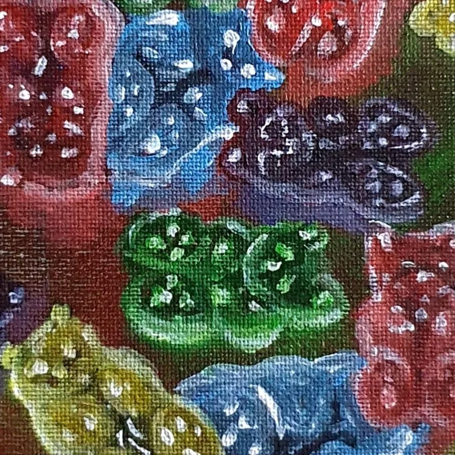 Original Acrylic Painting -Gummy Bears — closeup 3