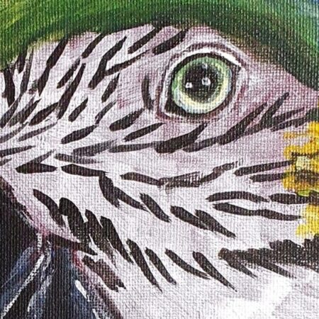 Original Acrylic Painting - Macaw III — closeup 1