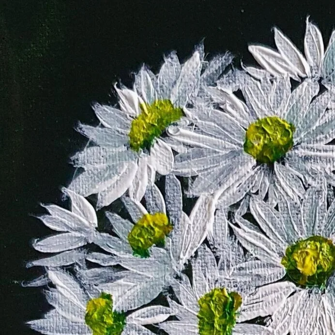 Original Acrylic Painting - Daisies — closeup 3