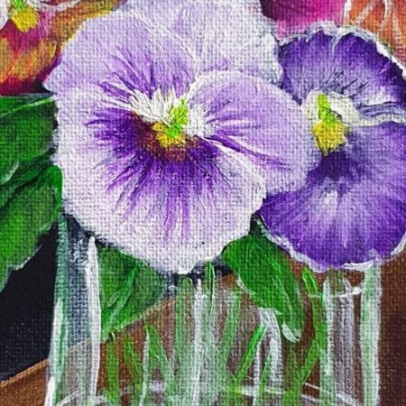 Bouquet of Pansies — closeup 1