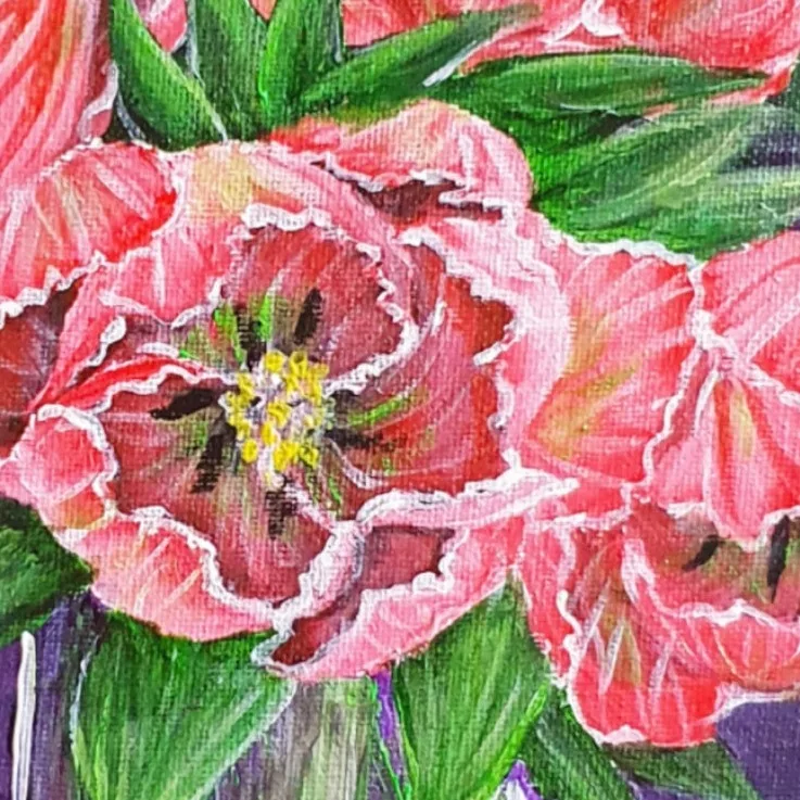Tulip in a Vase — closeup 1