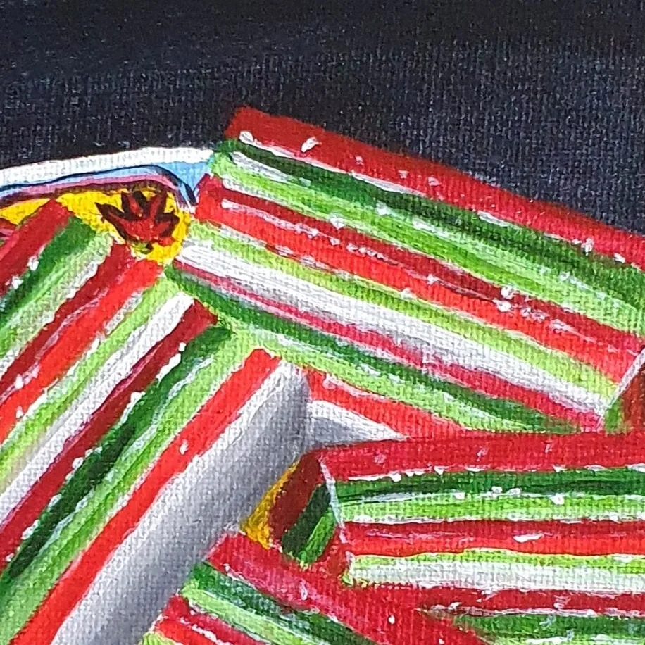 Layers of Tradition: Rainbow Lapis Delight — closeup 3