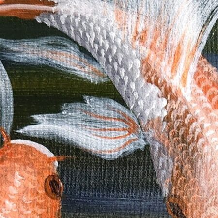 Tranquil Depth: Ethereal Dance of the Kois 1 — closeup 1