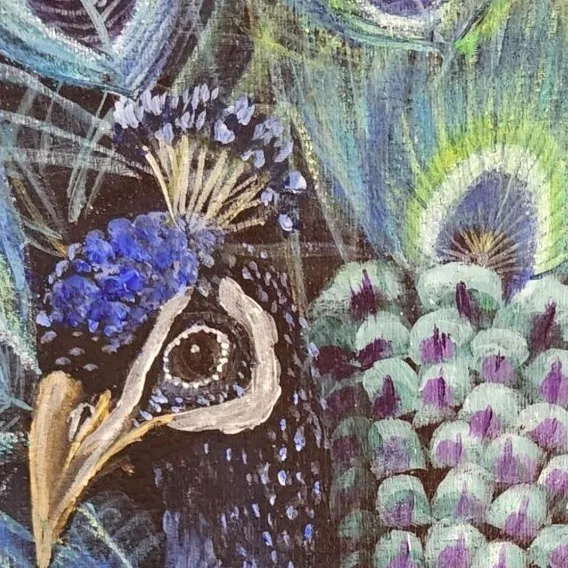 Birds of Paradise 4 - Peacock — closeup 1
