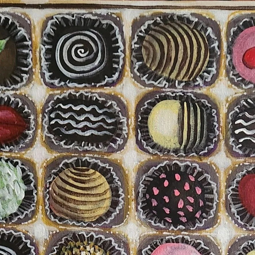 A Tray of Fancy Chocolates — closeup 1