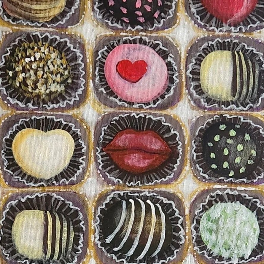 A Tray of Fancy Chocolates — closeup 3