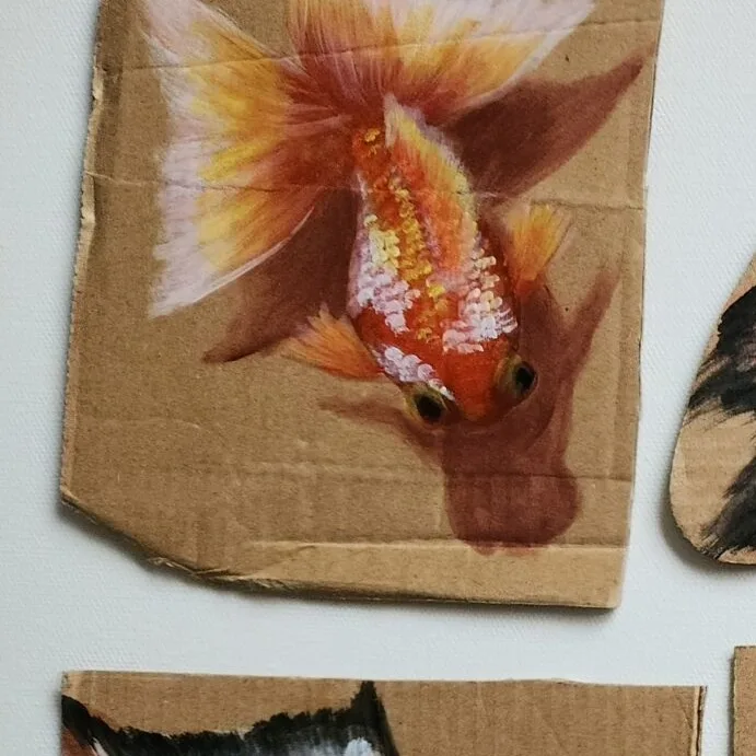Graceful Goldfish — closeup 3