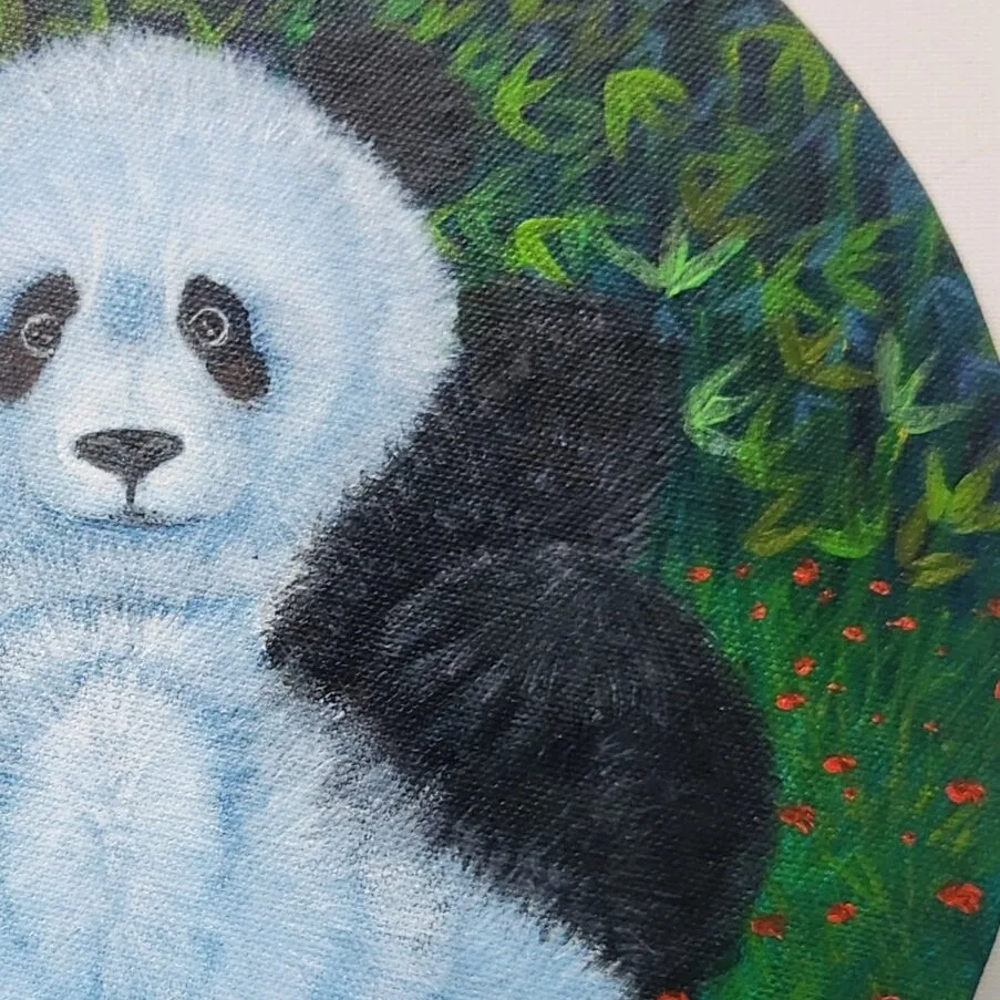 Panda Daydreams 1 - Playful Panda — closeup 2