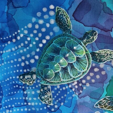 Close-up detail 1 of Wandering Tides by Danielle Siauw