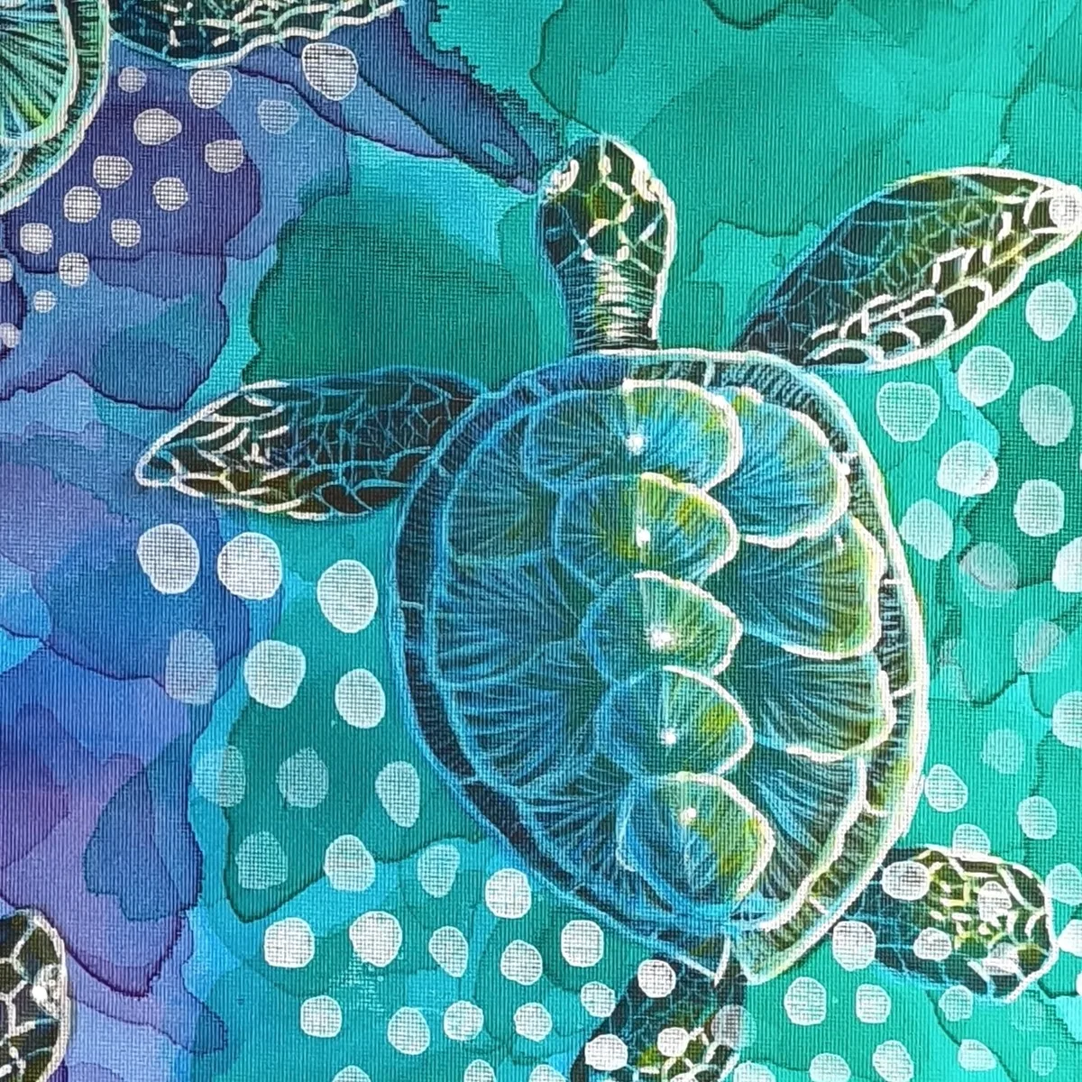 Close-up detail 2 of Wandering Tides by Danielle Siauw