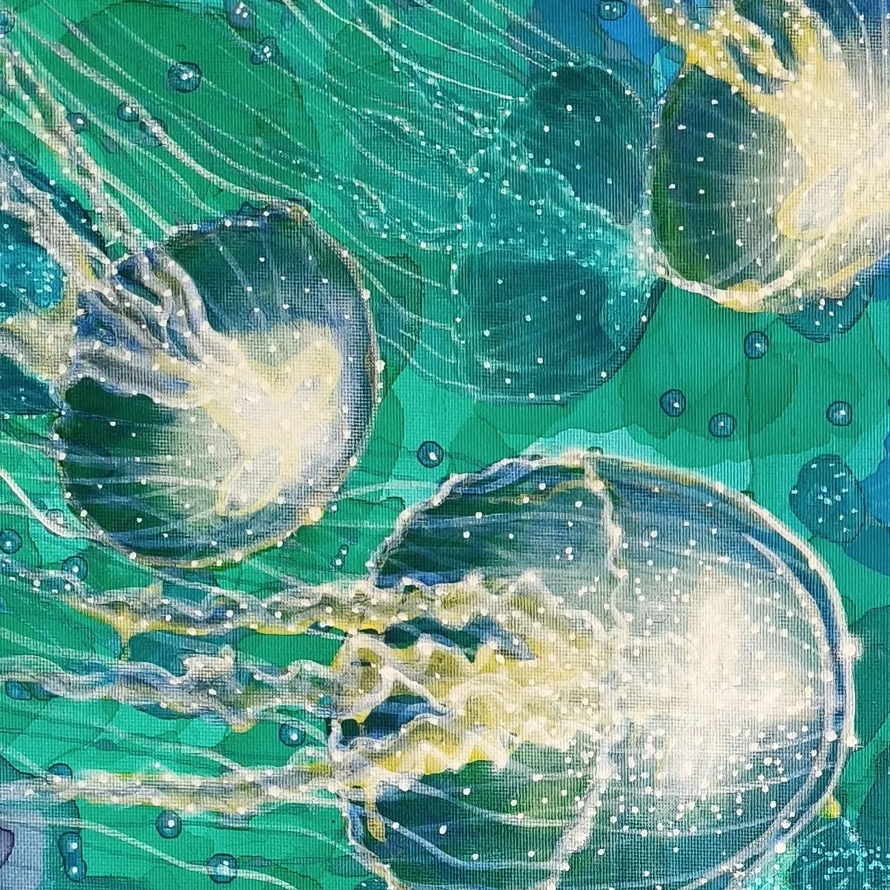 Close-up detail 1 of Where the Current Takes Us by Danielle Siauw